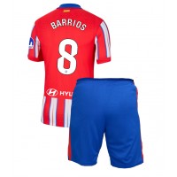 Maglie da calcio Atletico Madrid Pablo Barrios #8 Prima Maglia Bambino 2024-25 Manica Corta (+ Pantaloni corti)